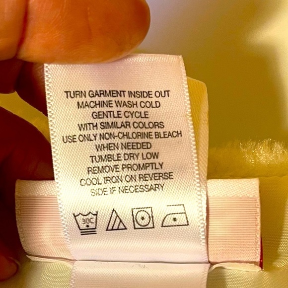 BLOOME DE JEUNE FILLE White Faux Fur Cropped Jacket Girls Size 10-12 - Picture 8 of 11